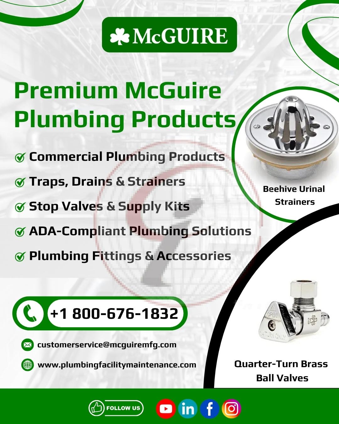 Premium McGuire Plumbing Products