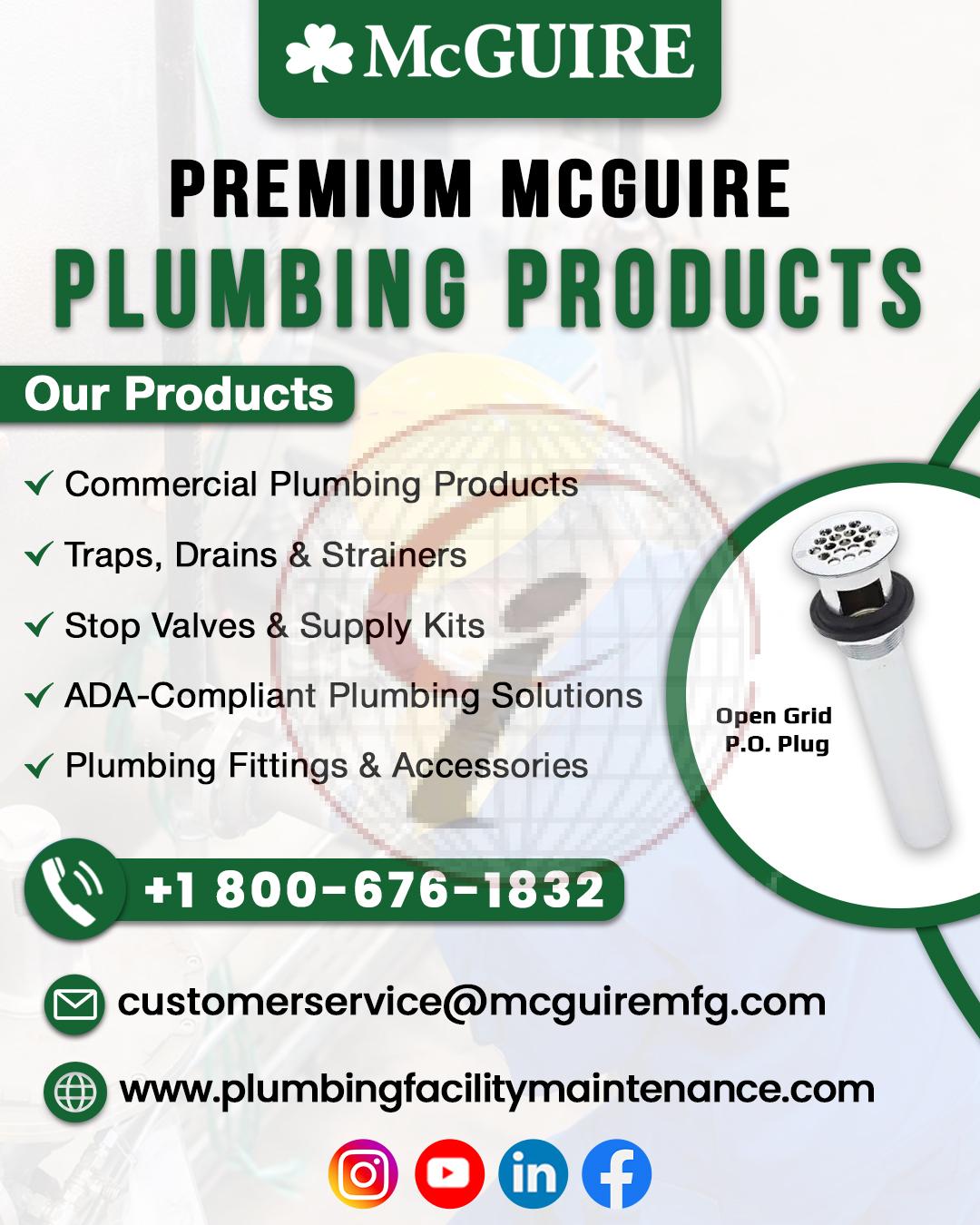 Premium McGuire Plumbing Products