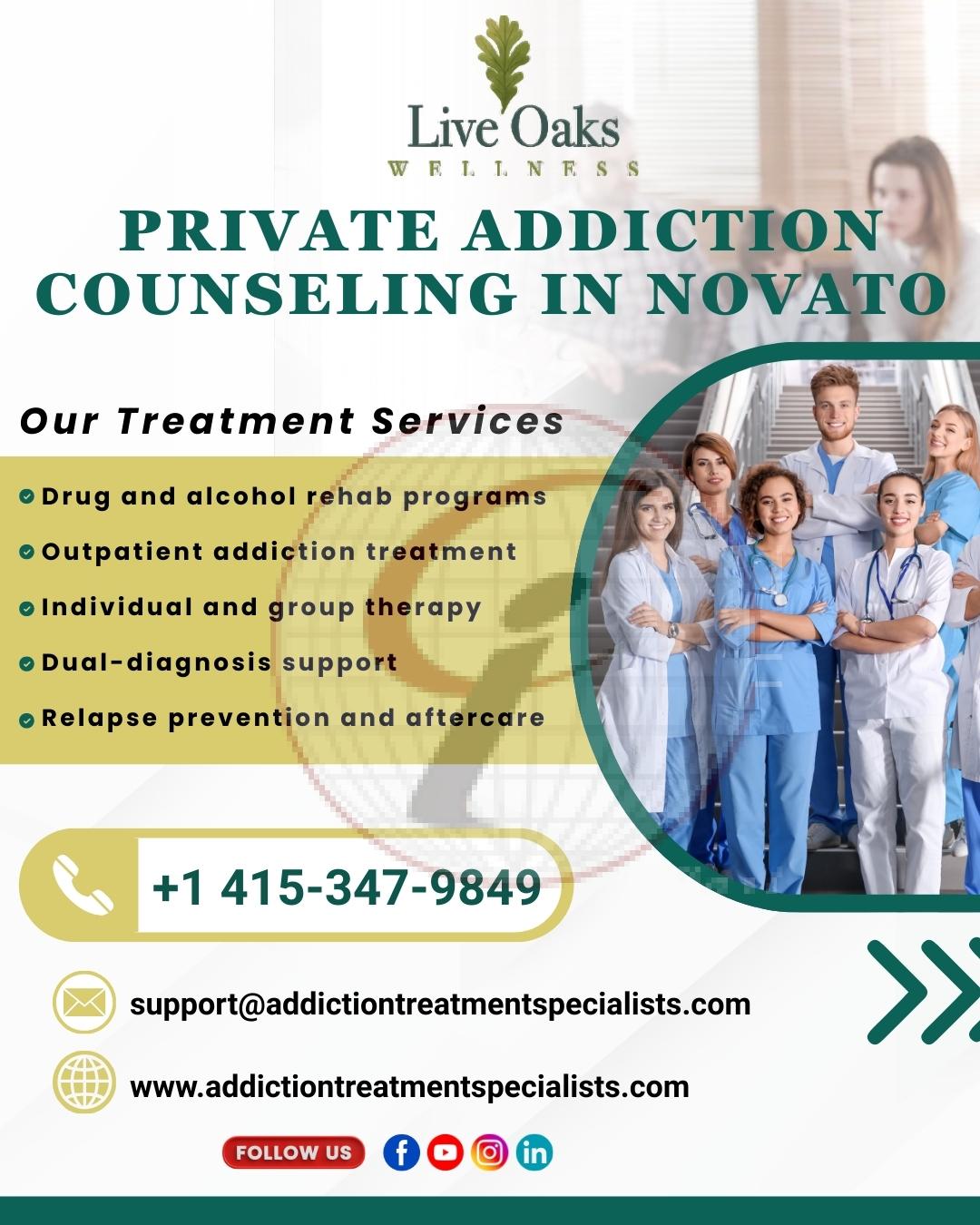 Private Addiction Counselling Is Navato
