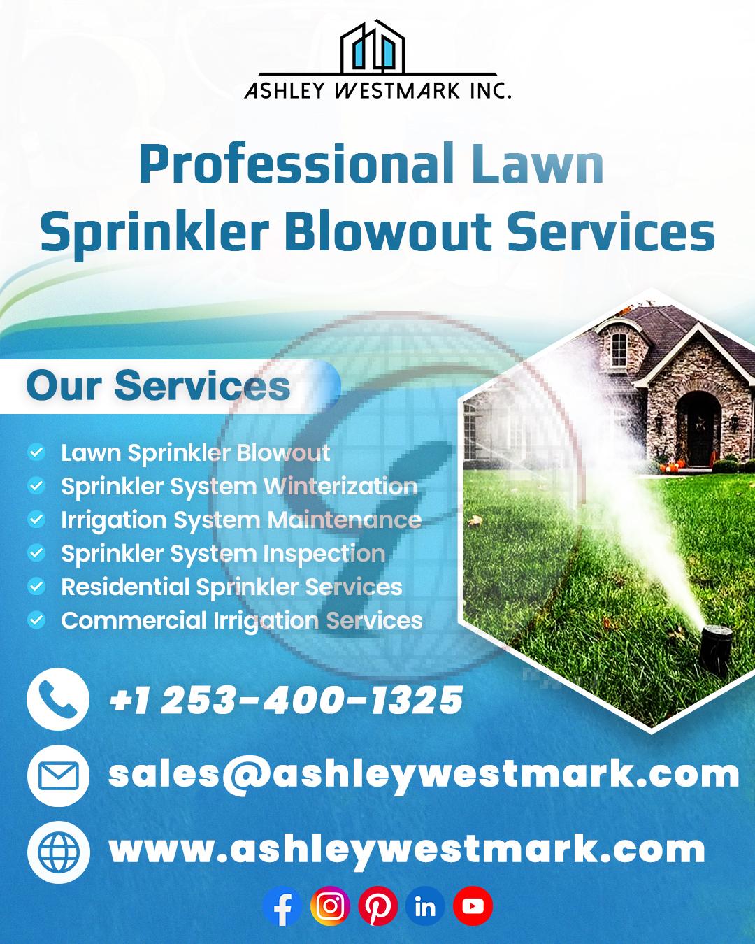 Professional Lawn Sprinkler Blowout Service