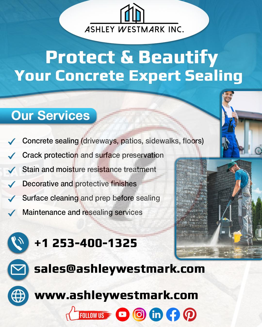 Protect & Beautify Your Concrete  Expert Sealing by Ashley Westmark
