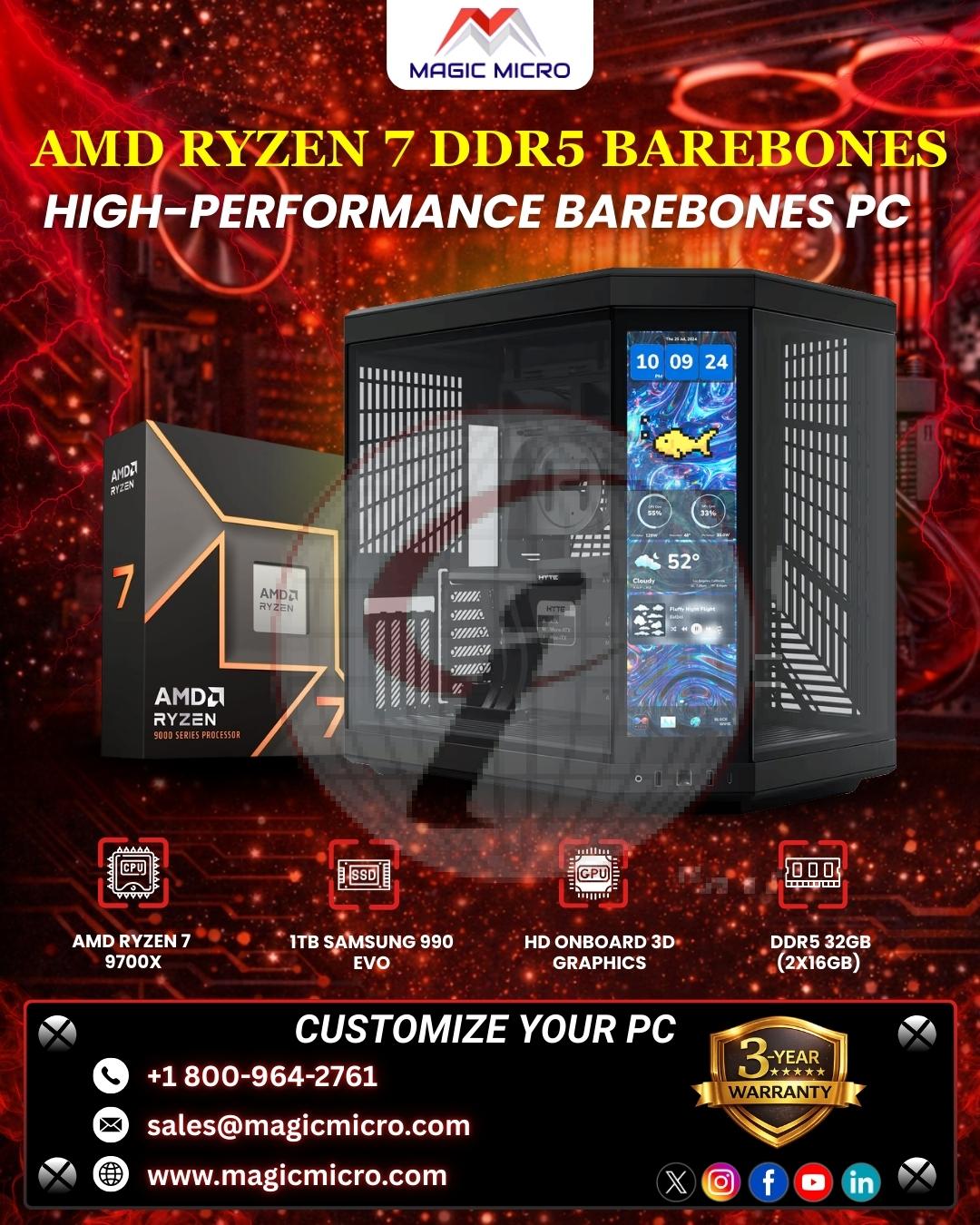 AMD Ryzen DDR5 Barebones