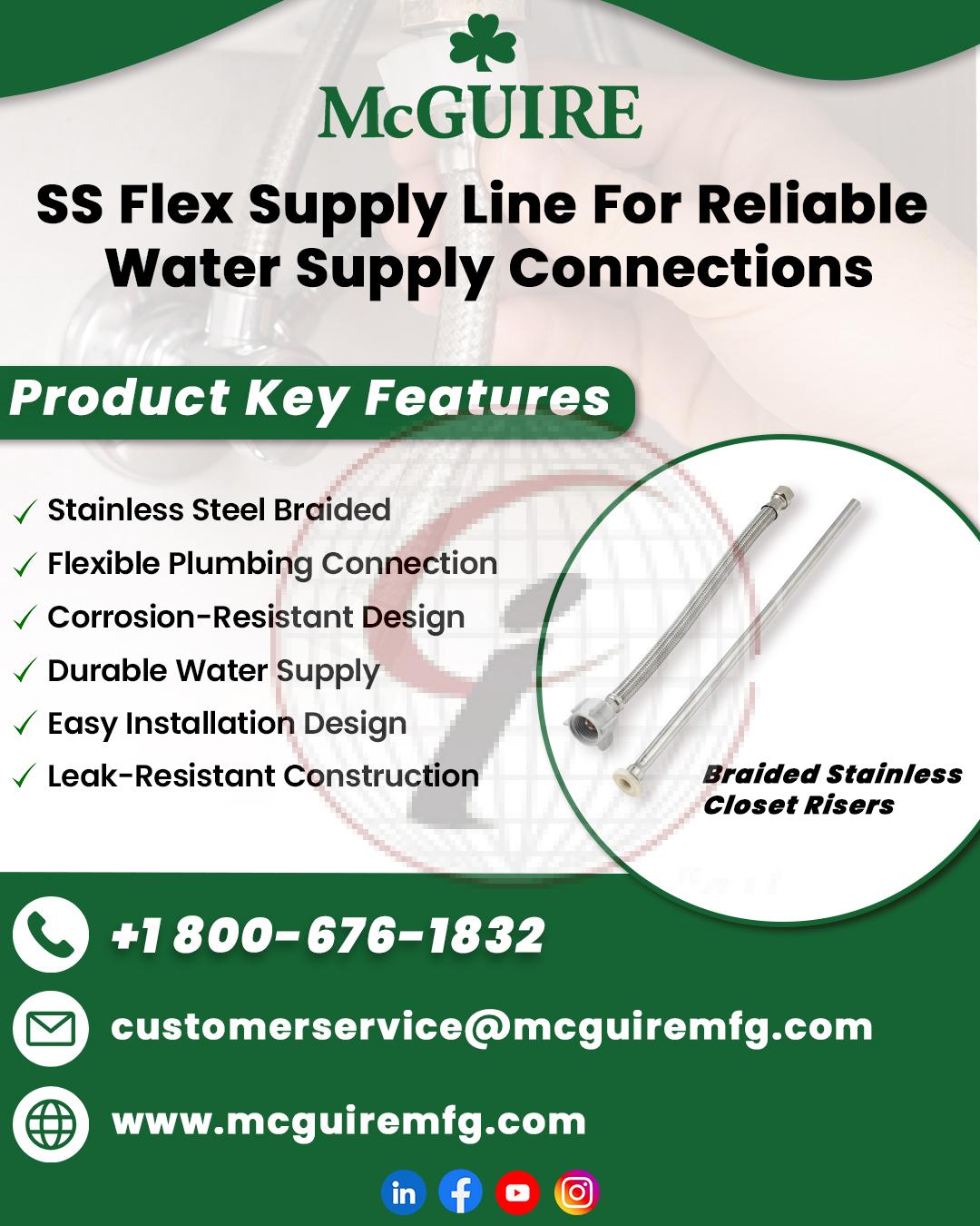 SS Flex Supply For Reliable Water Supply Connection
