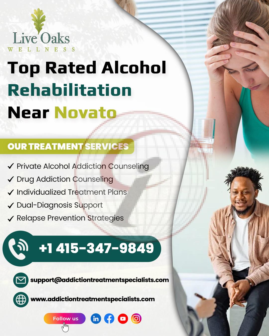Top Rated Alcohol Rehabillition Near Novato