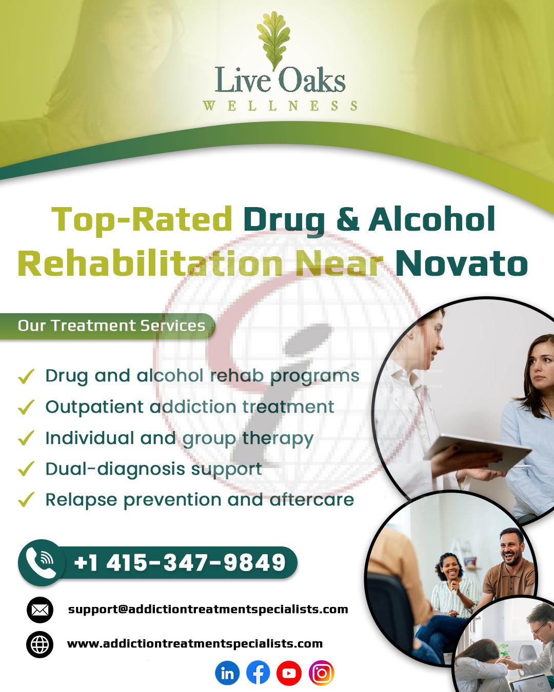 Top-Rated Drug & Alcohol Rehabilitation Near Novato