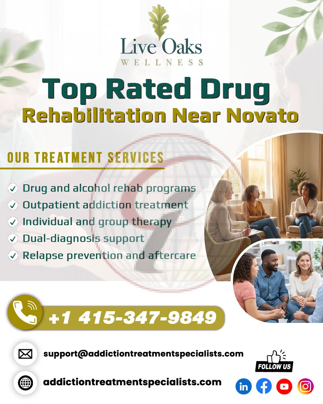 Top Rated Alcohol Rehabilitaion Near Novato