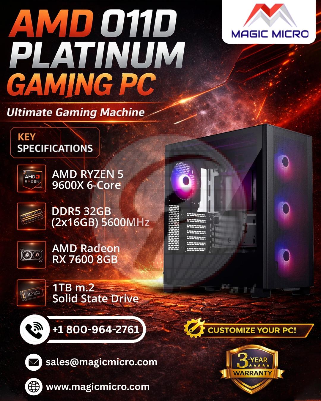AMD 011D Plantinum Gaming PC