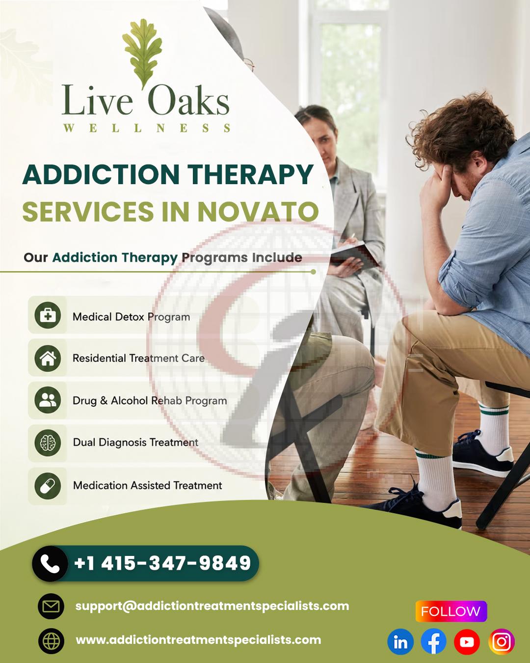 Addiction Therapy Services In Novato