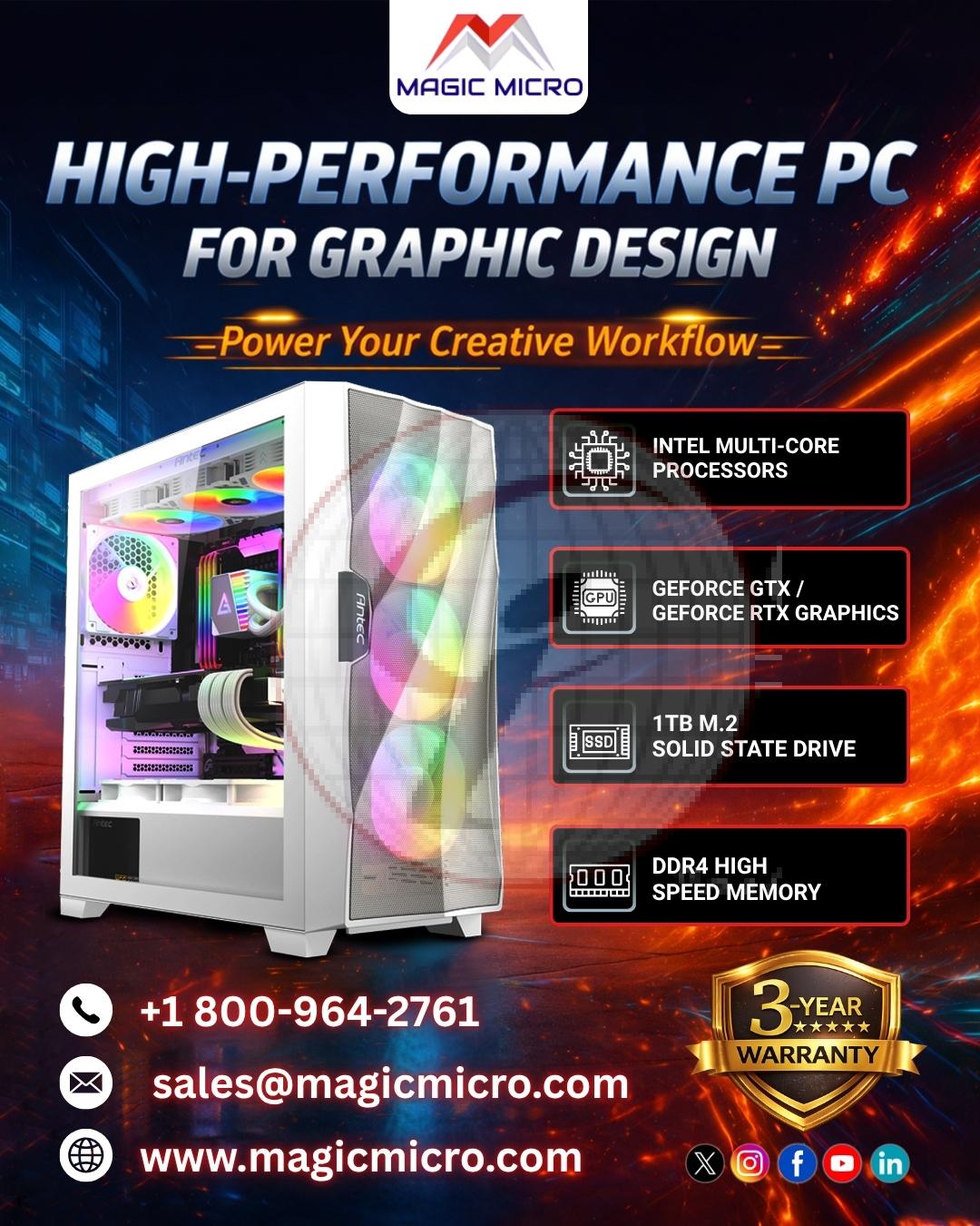 High – Performance  Pc For Graphic  Design