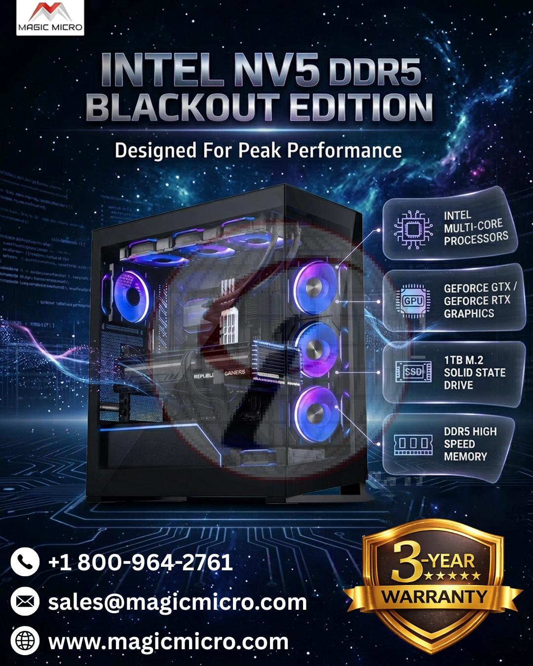 Intel NVS DDR5 Blackout Edition