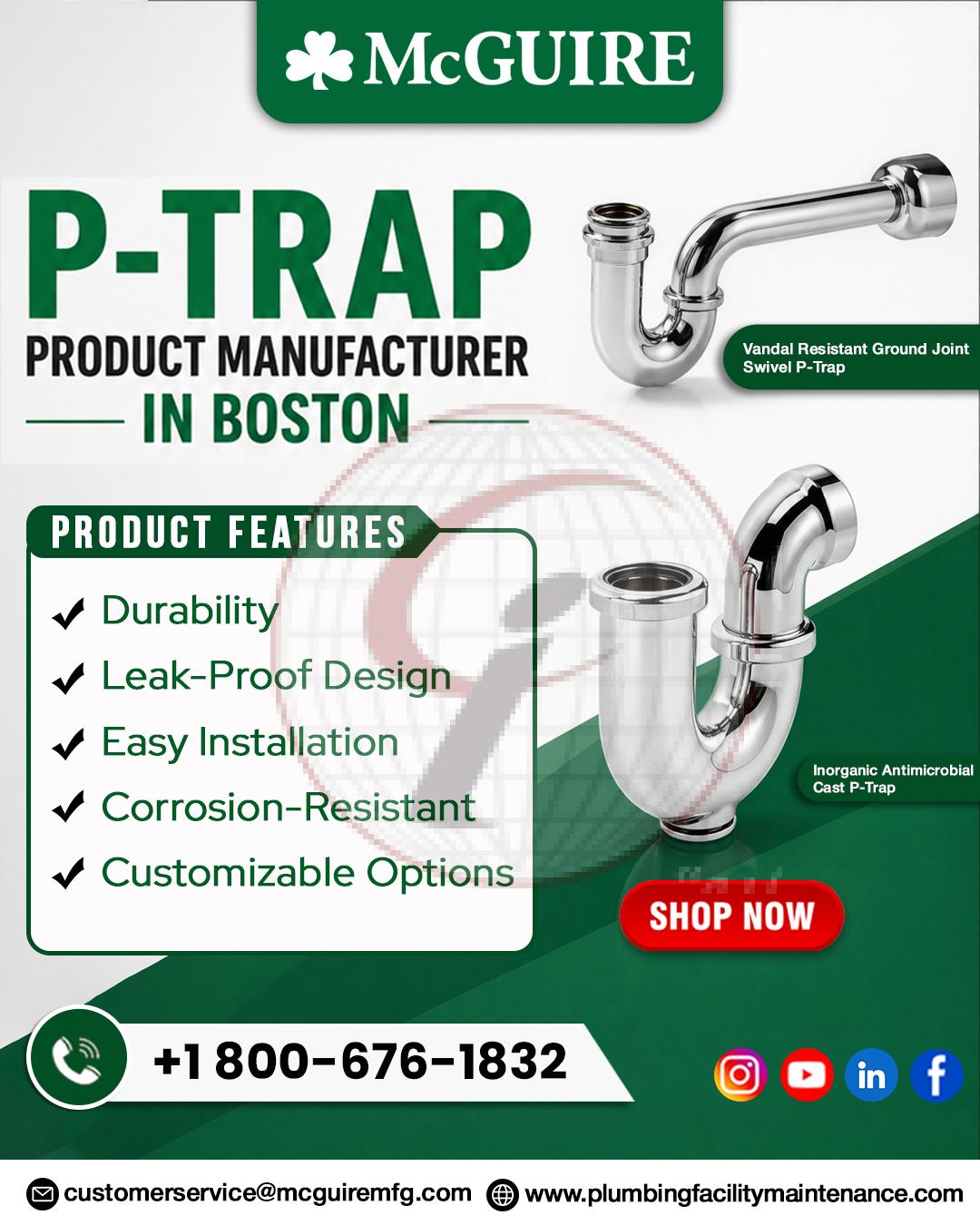 P-Trap Product Manufacturer In Boston  