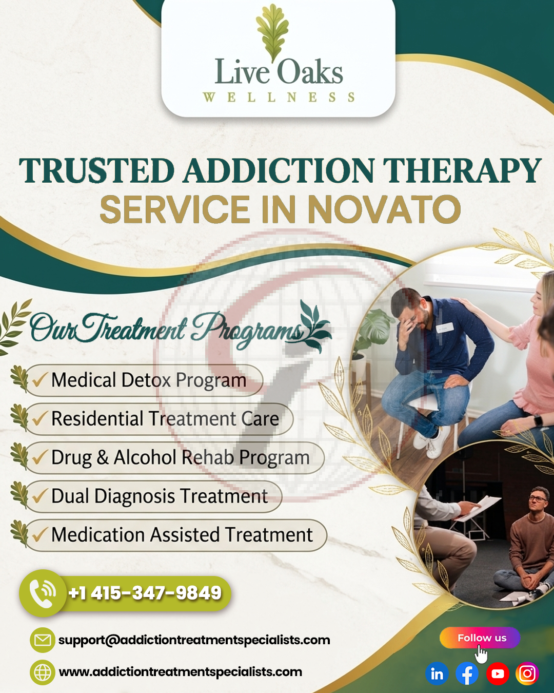 Trusted Addiction Therapy Service In Novato