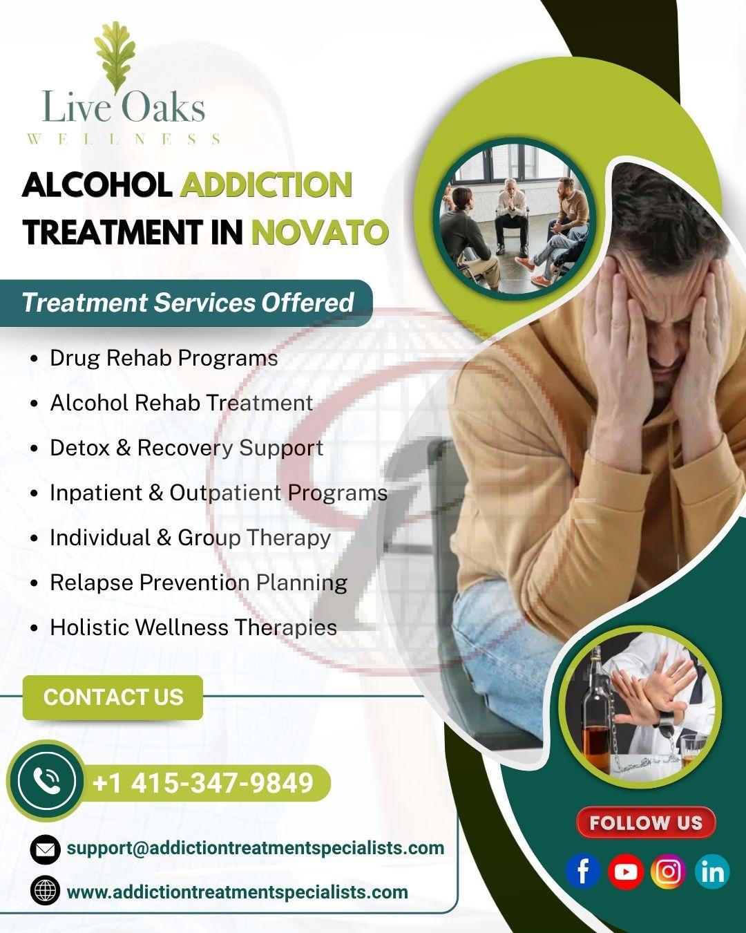 Alcohol addiction treatment in Novato
