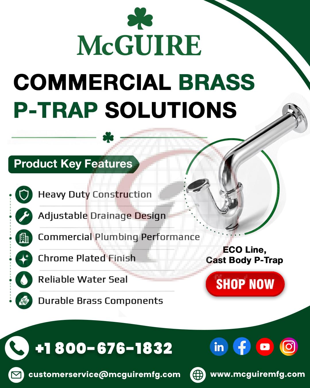 Commercial Brass P-Trap Solutions