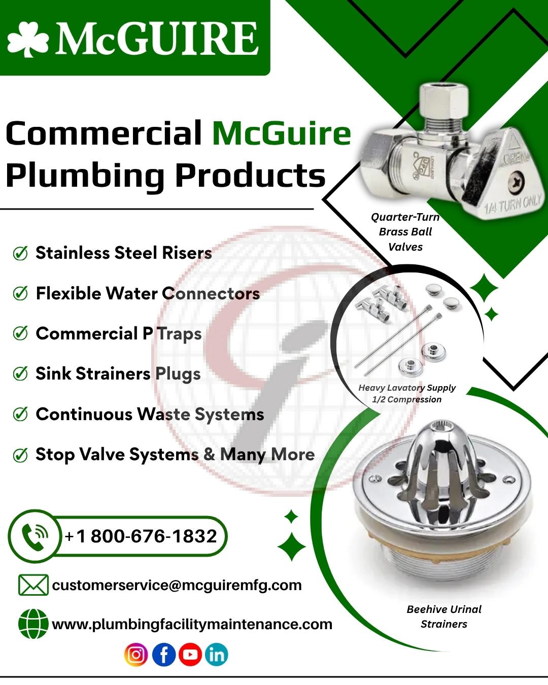Commercial McGuire  Plumbing Products