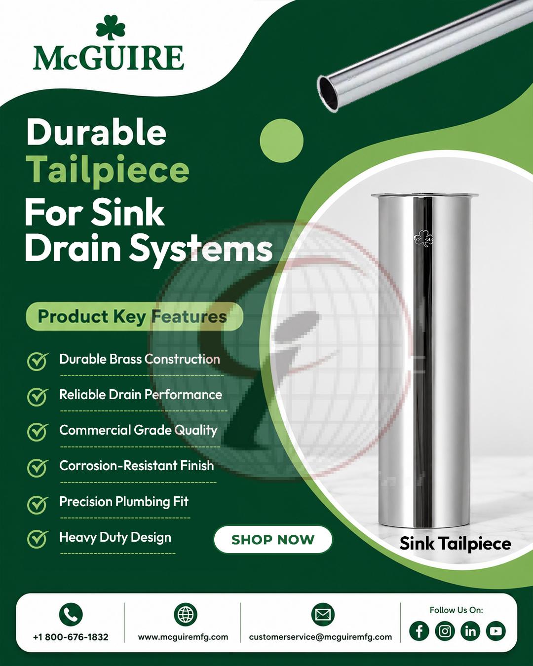Durable Tailpiece for Sink Drain Systems