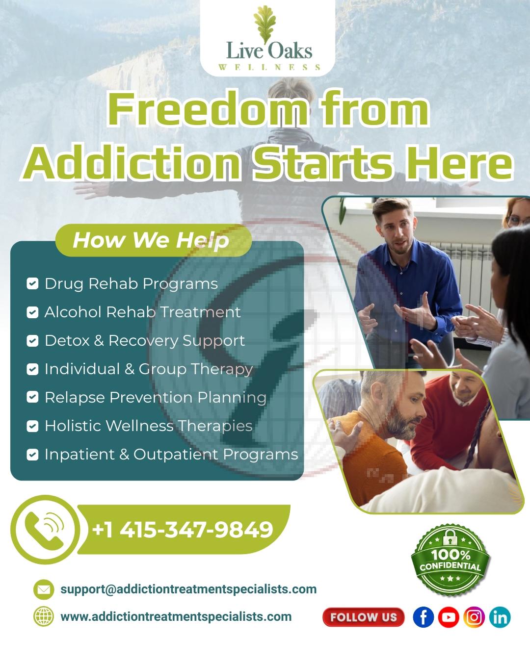 Freedom From Addiction Starts Here