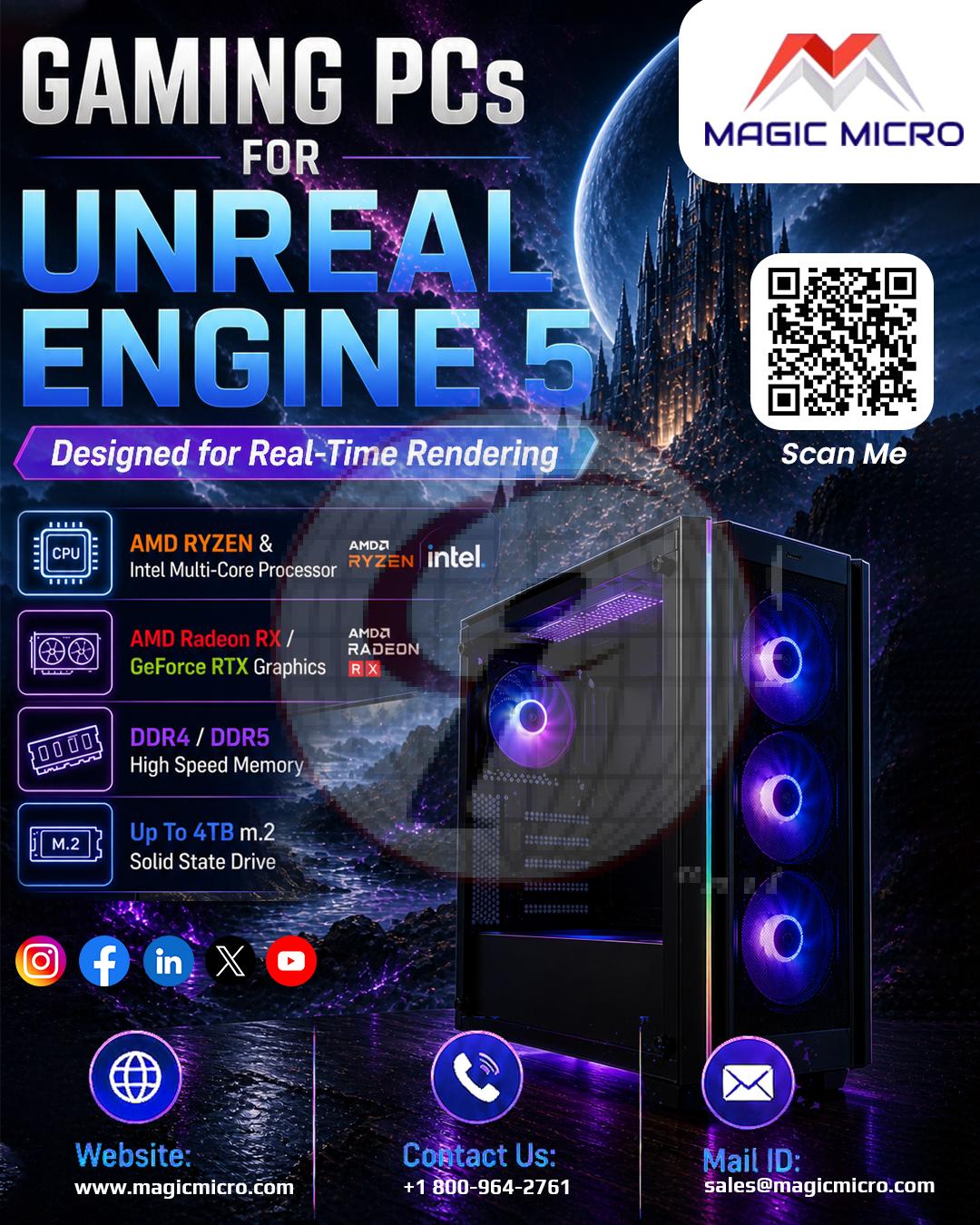 Gaming PCs For Unreal Engines