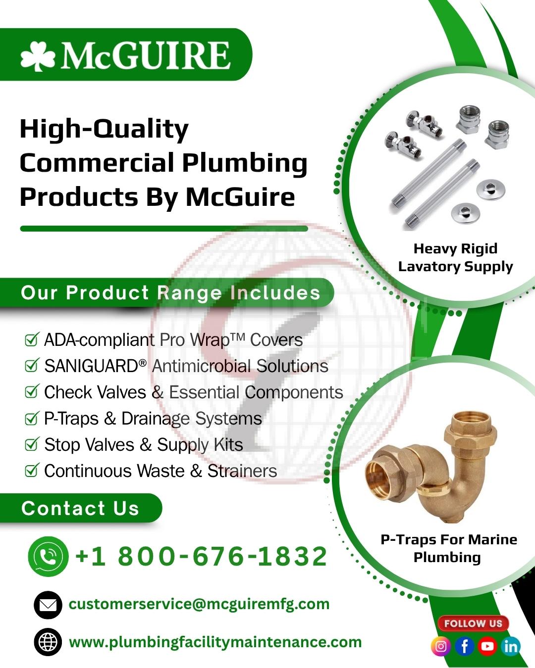 High-Quality Commercial Plumbing Products by McGuire