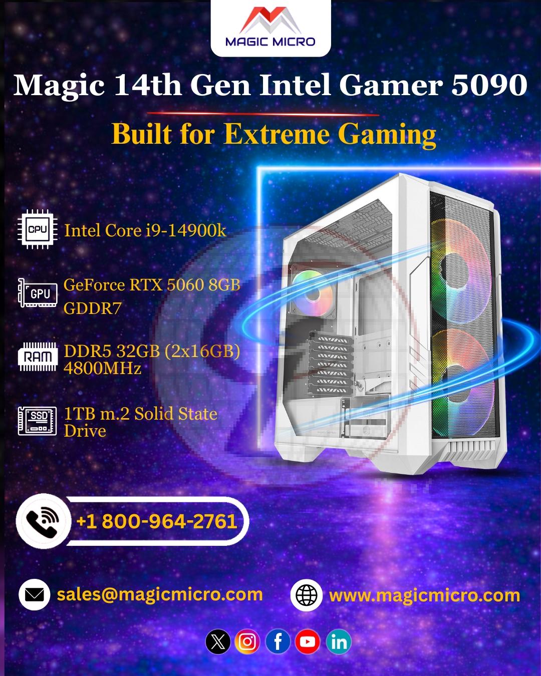 Magic 14th Gen Intel Gamer 5090