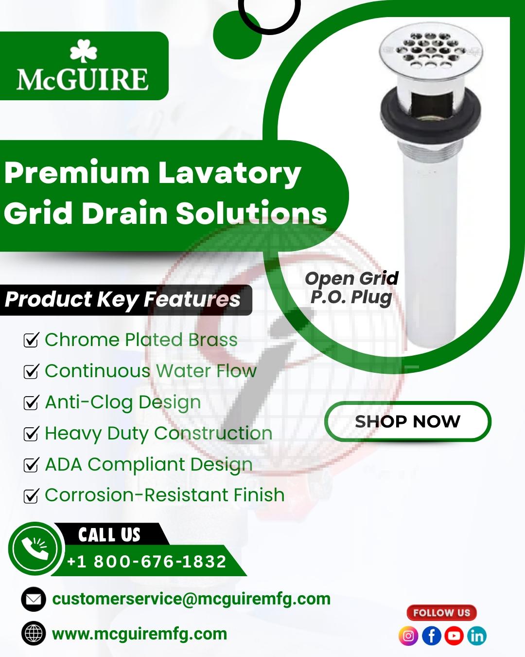 Premium Lavatory Grid Dain Solution