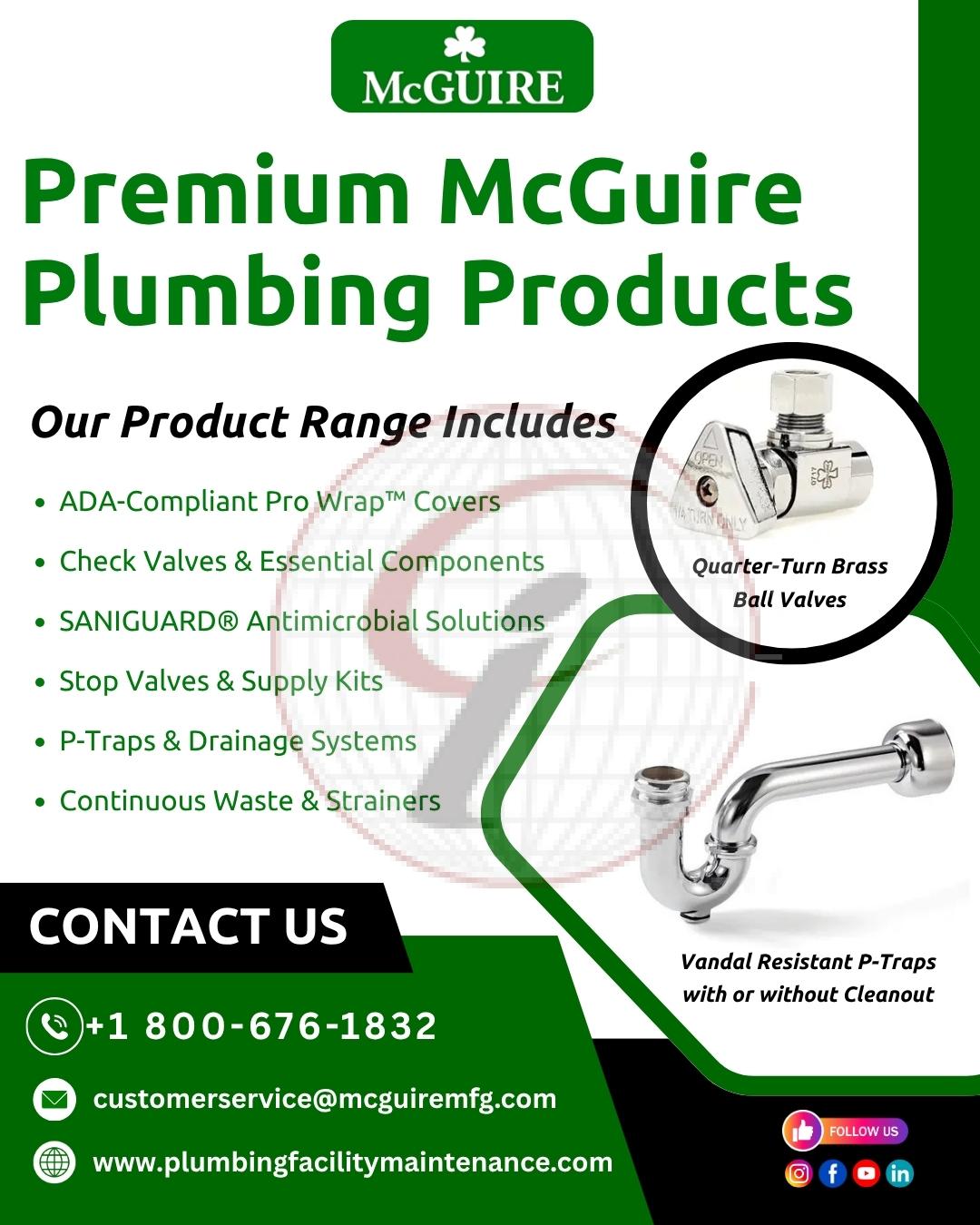 Premium McGuire Plumbing Products