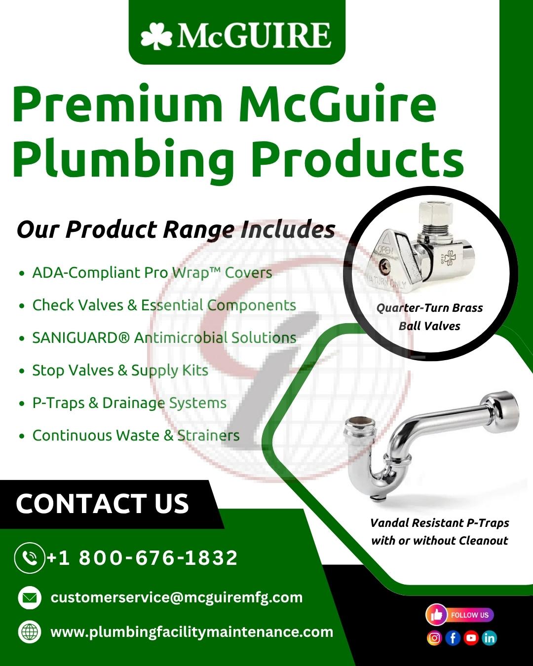 Premium McGuire Plumbing Products