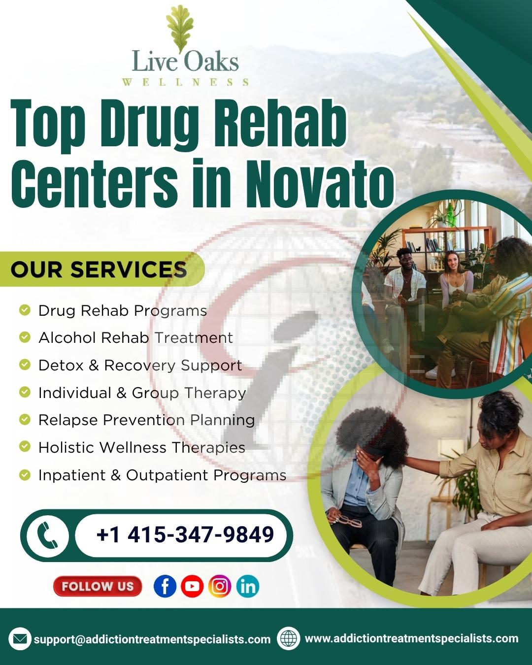 Top Drug Rehab Centers in Novato