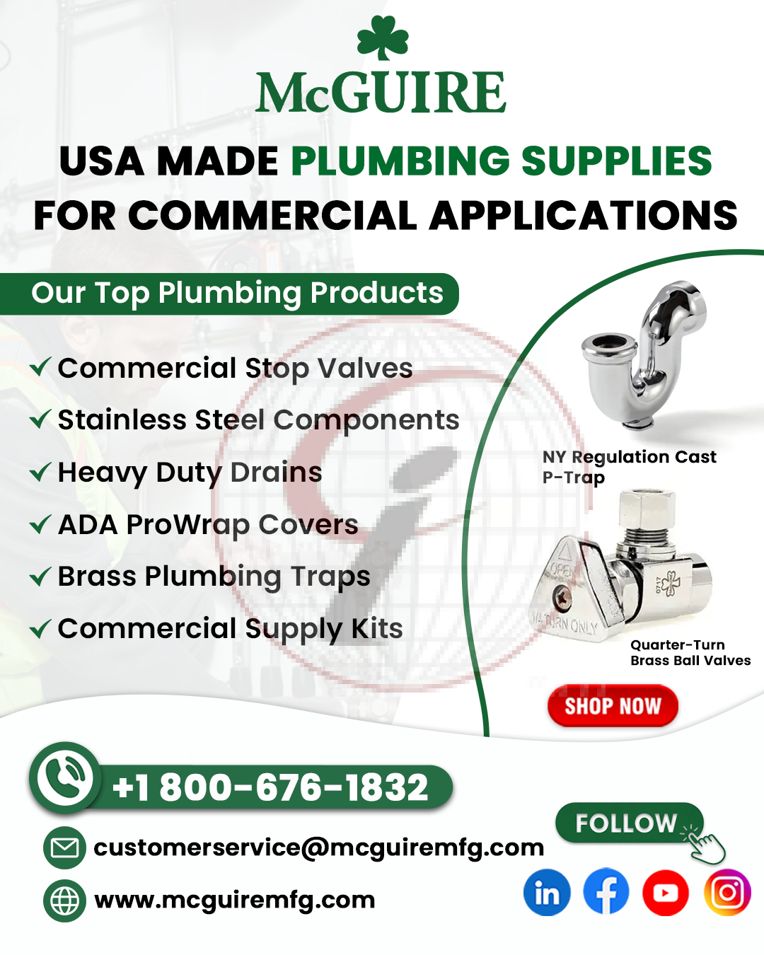 USA Made Plumbing Supplies For Commercial Applications