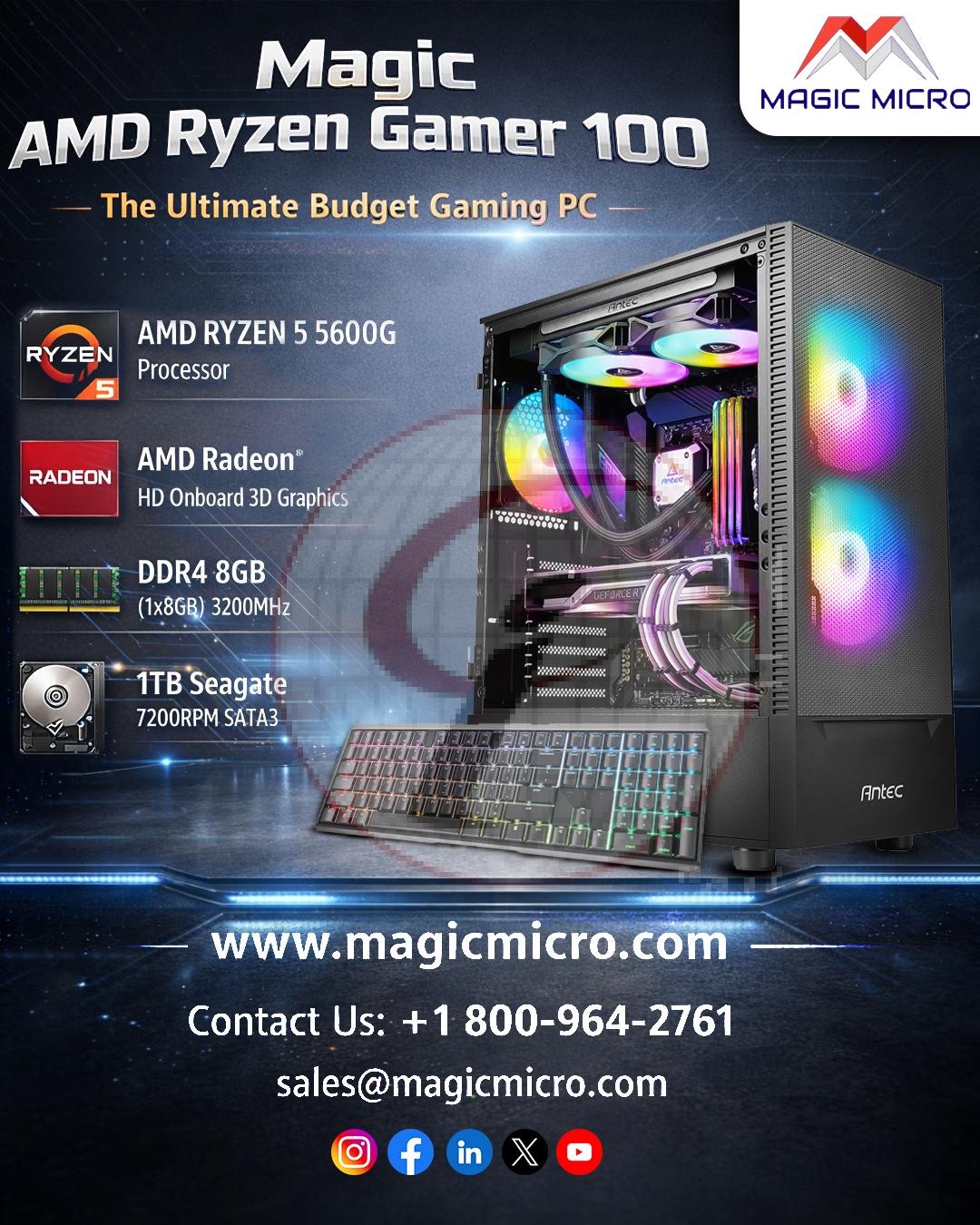 magic AMD Ryzen Gamer 100