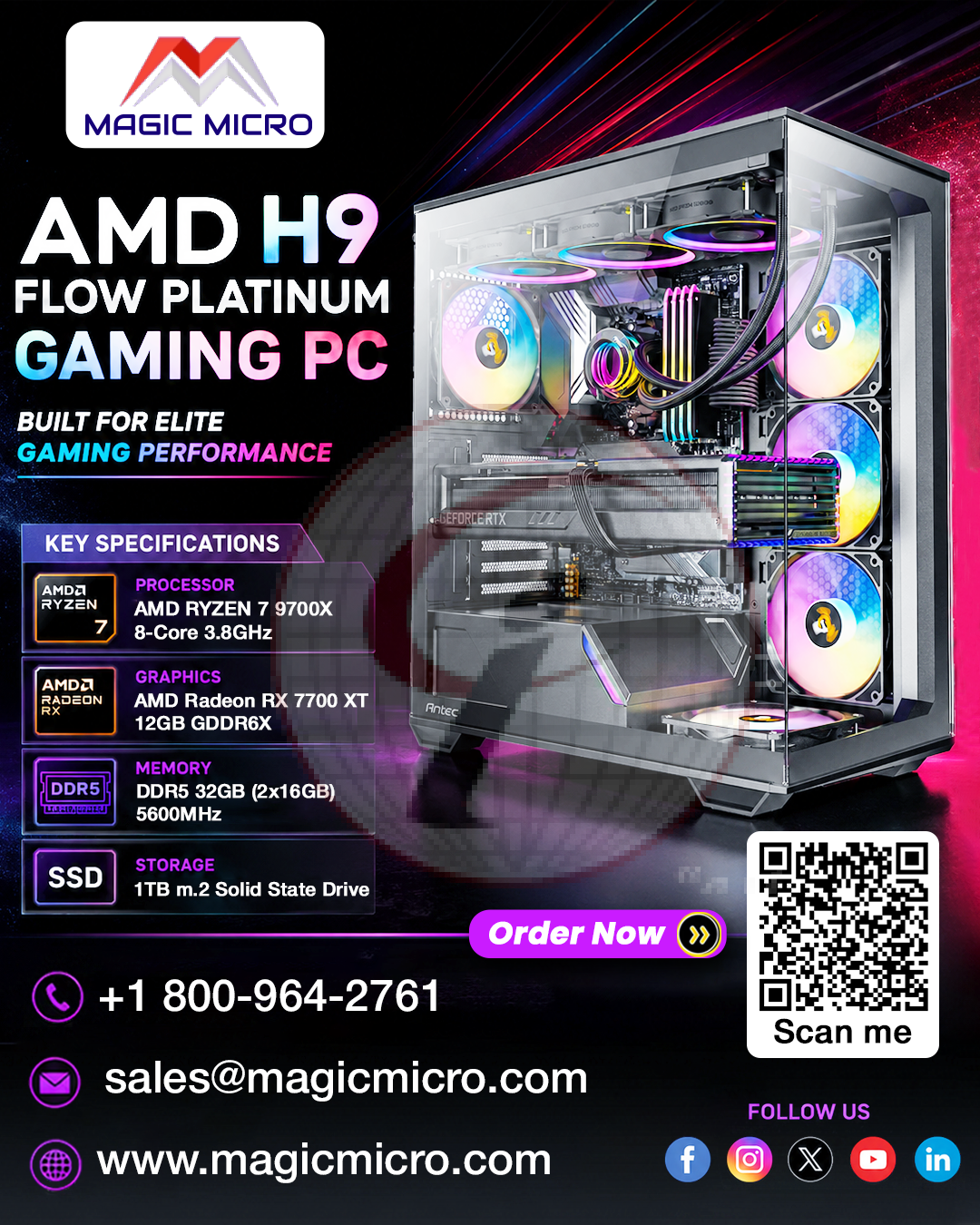 AMD H9 Flow Platinum Gaming PC