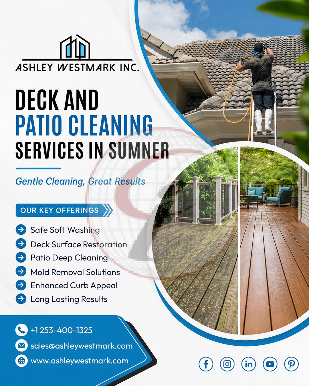Deck and Patio Cleaning Services in Sumner