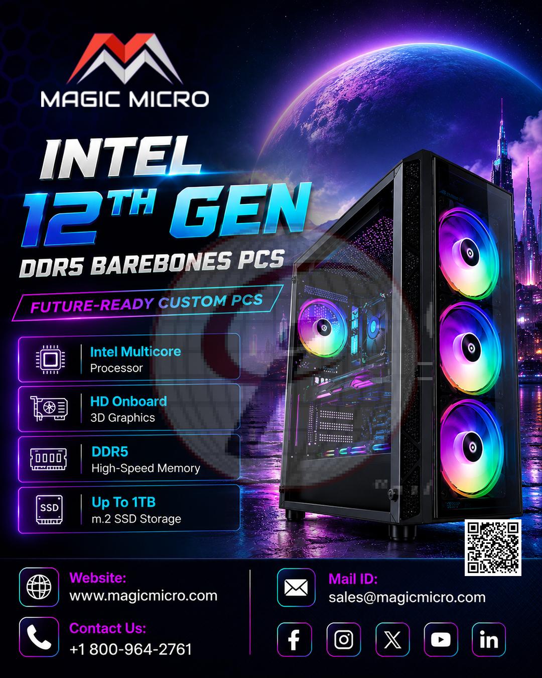 Intel 12th Gen DDR5 Barebones PCs