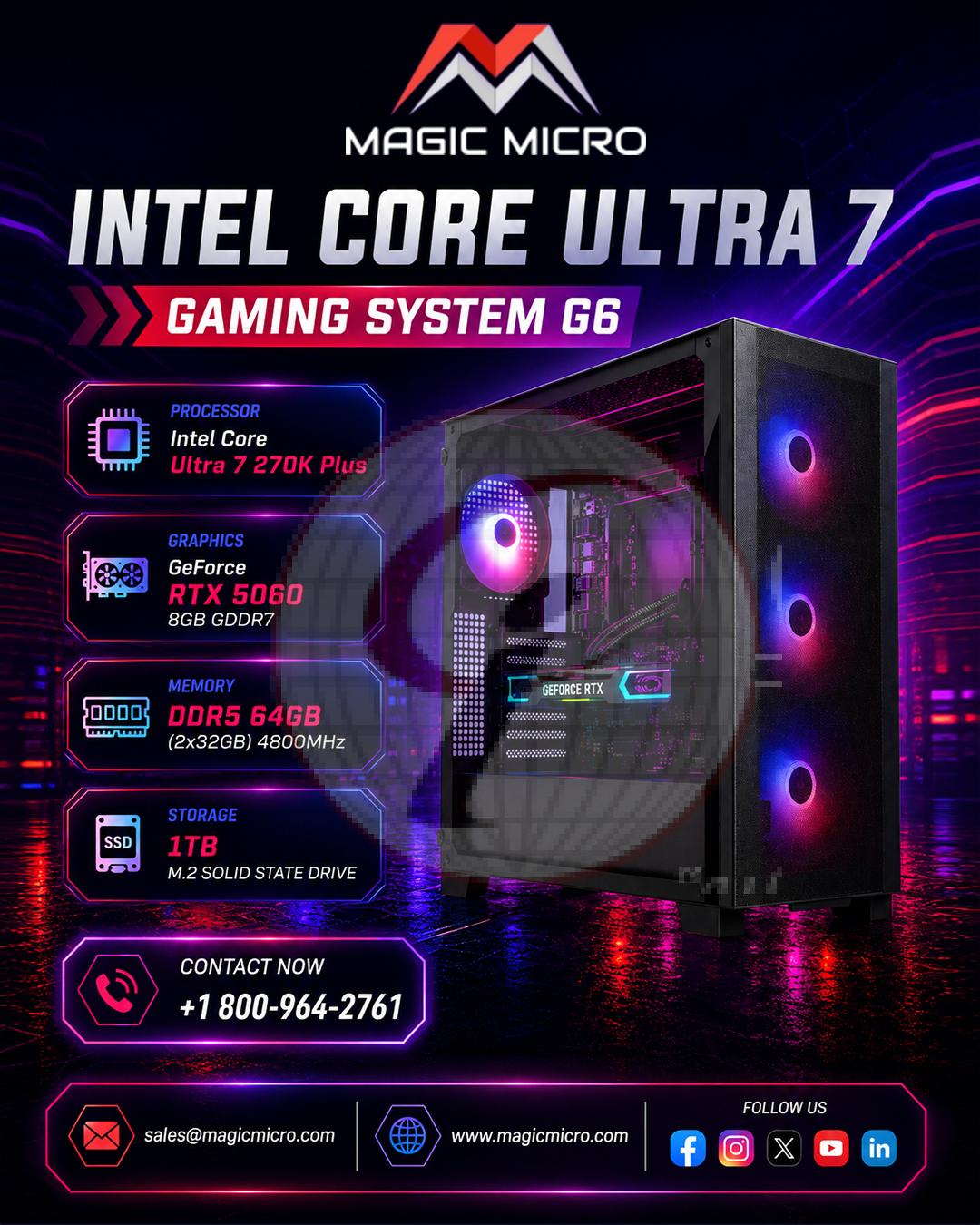 Intel Core Ultra 7 Gaming System G6