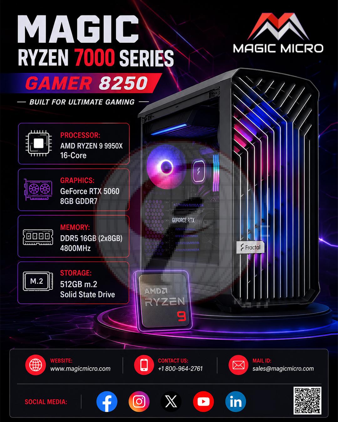 Magic Ryzen 7000 Series Gamer 8250
