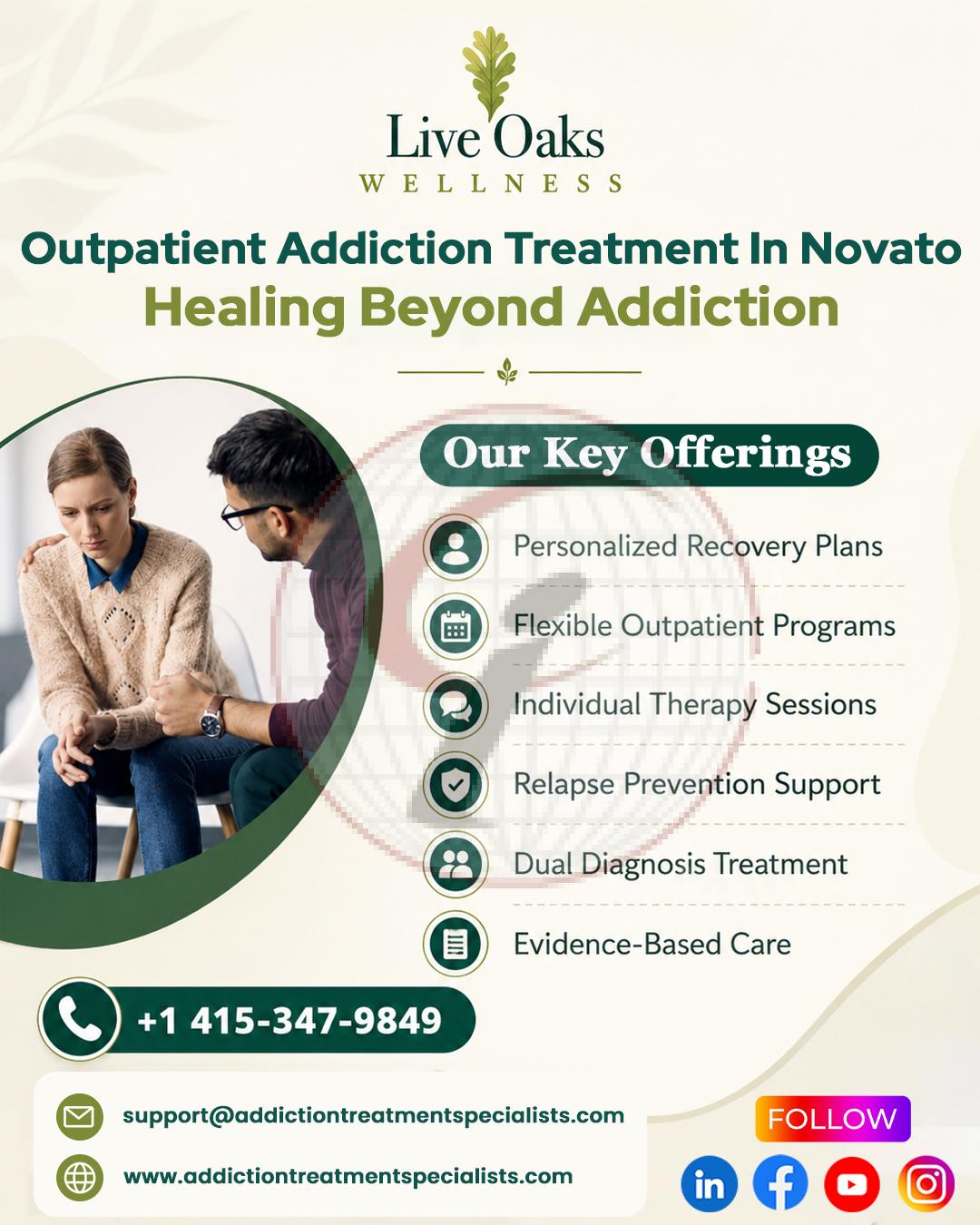 Outpatient Addiction Treatment In Novato