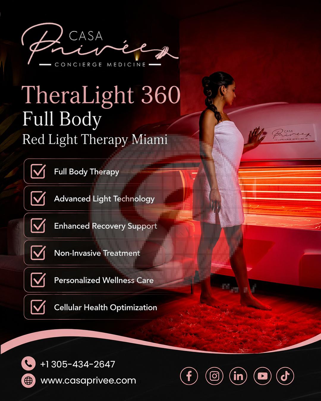 TheraLight 360 Full Body Red Light Therapy Miami