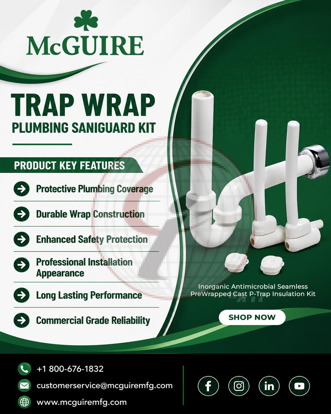 Trap Wrap Plumbing Saniguard Kit
