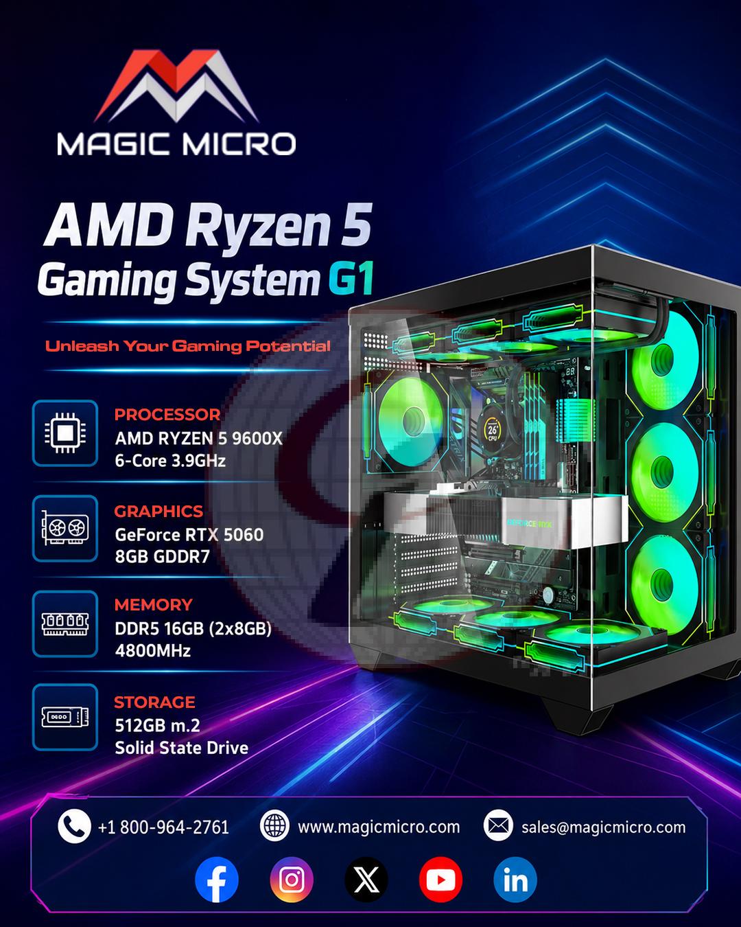 AMD Ryzen 5 Gaming System G1