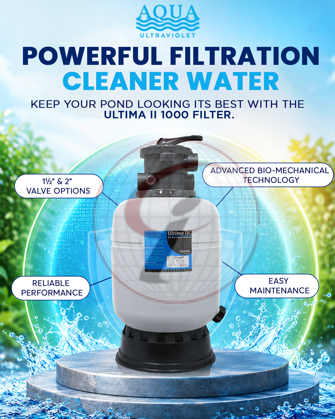 Powerful Filtration Cleaner Water