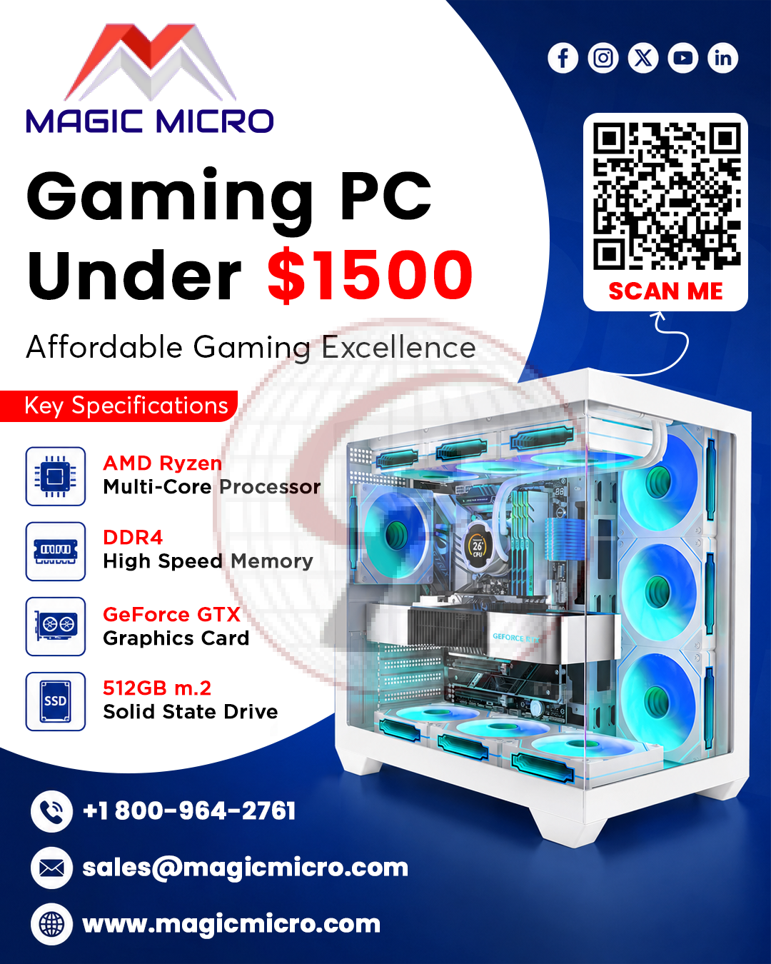 Gaming PC Under $1500