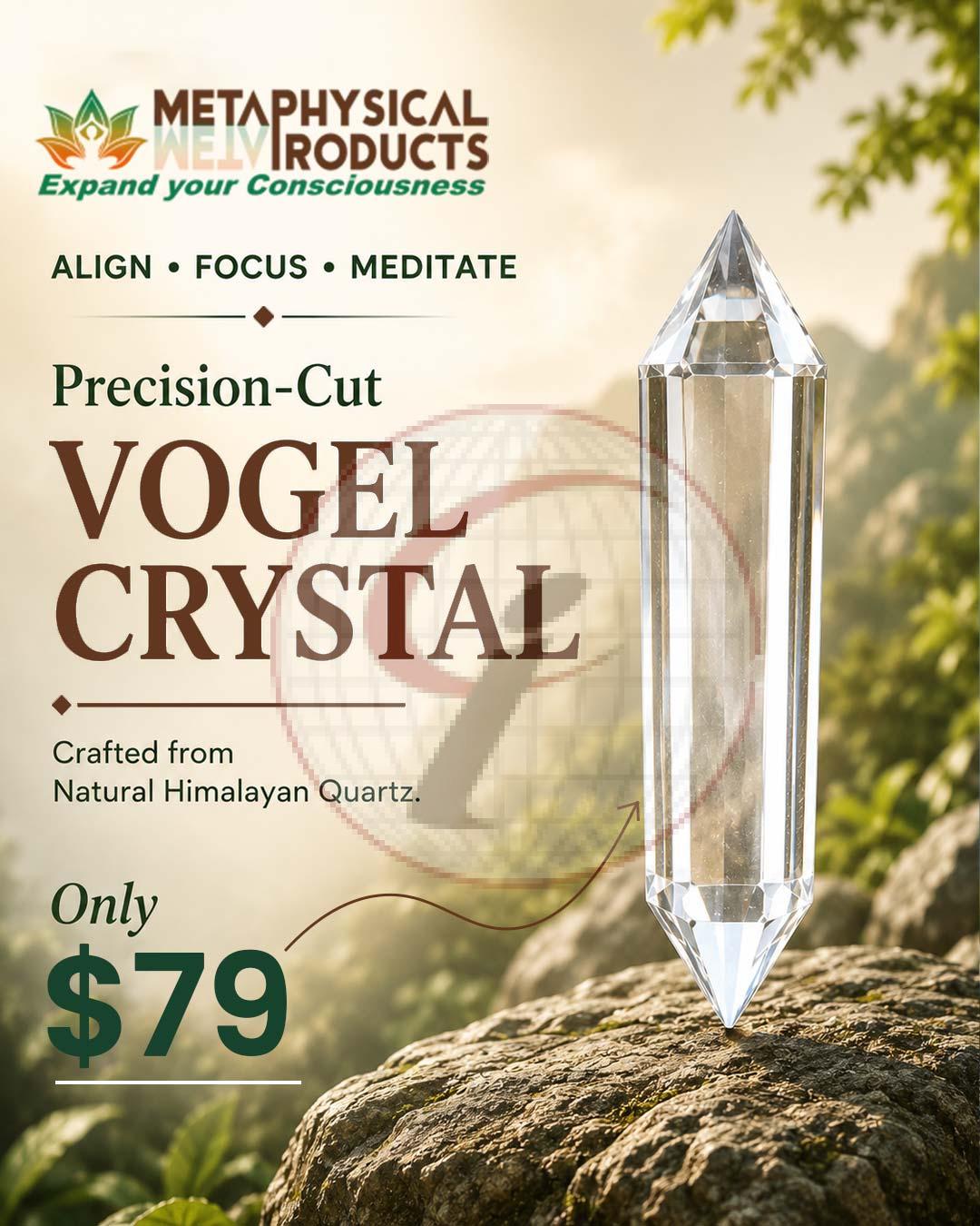 Align Focus Meditate Precision Cut Vogel Crystal