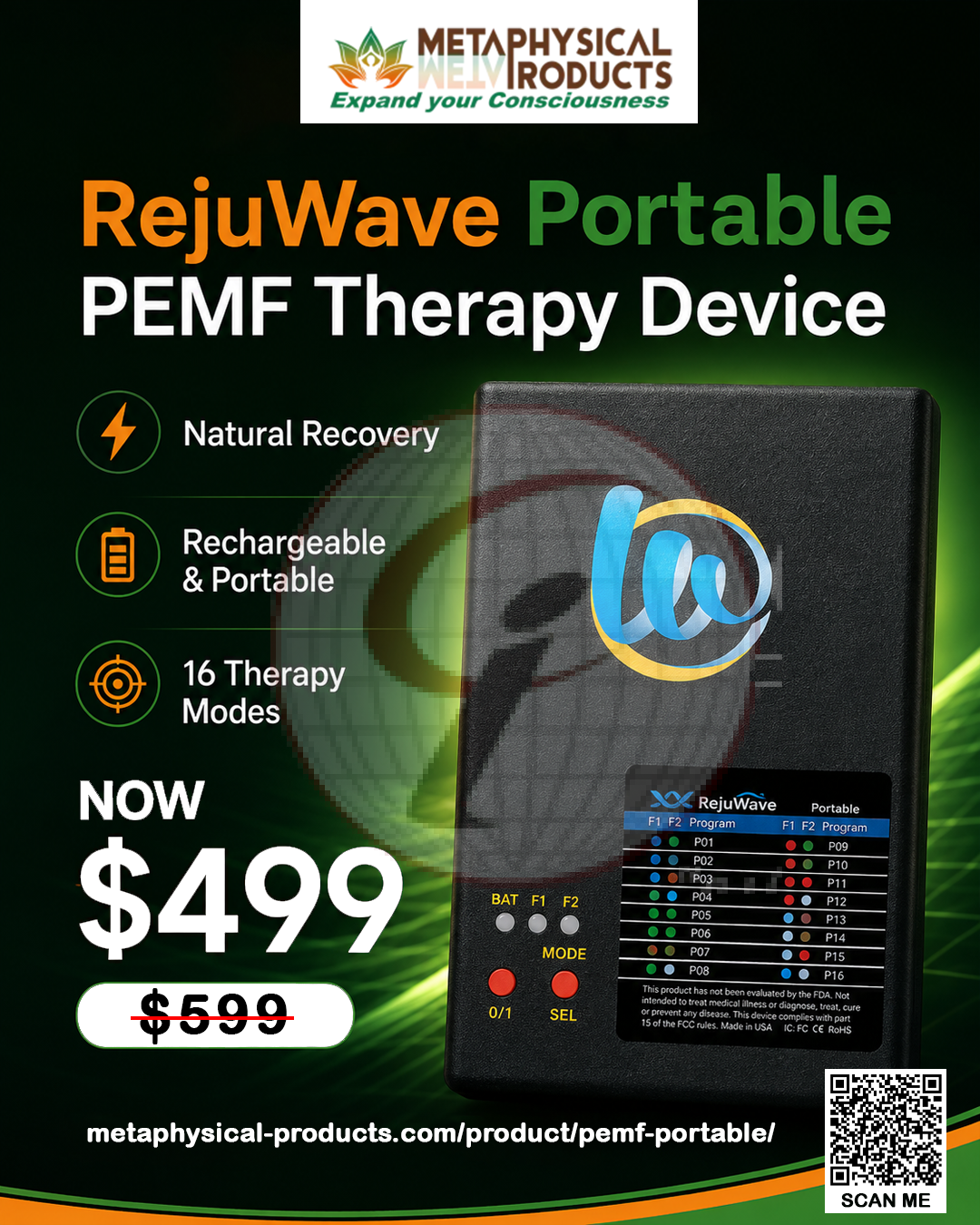 RajuWave Portale PEMF Therapy Device