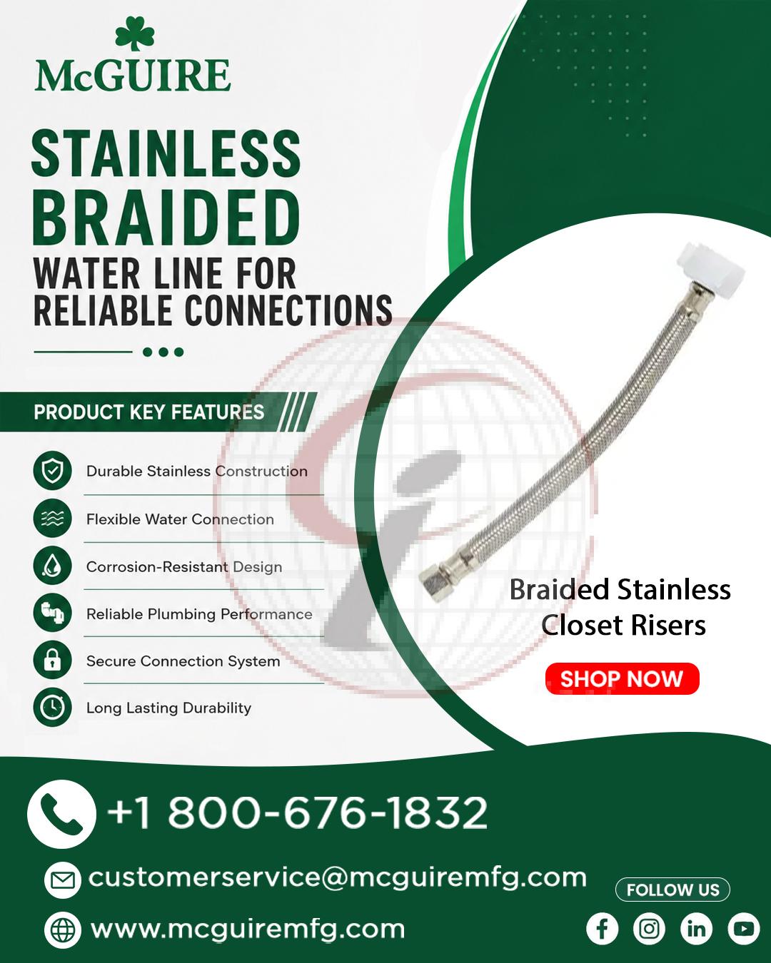 Stainless Braided Water Line for Reliable Connections